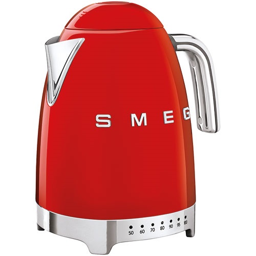 Bouilloire 1.7 L température réglable Noir Années 50 - Smeg